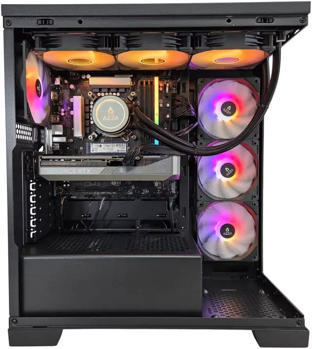 Alt view image 3 of 5 - AZZA Gaming PC EHUD PRO, Intel Ci7-14700F, NVIDIA RTX5070, 32GB DDR5, 2TB M.2 SSD, Windows 11 Home