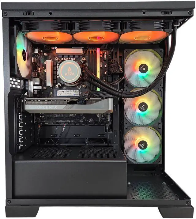 Alt view image 4 of 5 - AZZA Gaming PC EHUD PRO, Intel Ci7-14700F, NVIDIA RTX5070, 32GB DDR5, 2TB M.2 SSD, Windows 11 Home