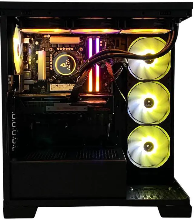 Alt view image 3 of 6 - AZZA Carmel Lite Gaming PC, Intel Core i5-14400F, AMD Radeon RX 9060 XT, 32GB DDR5, 1TB NVMe SSD, Windows 11 Home