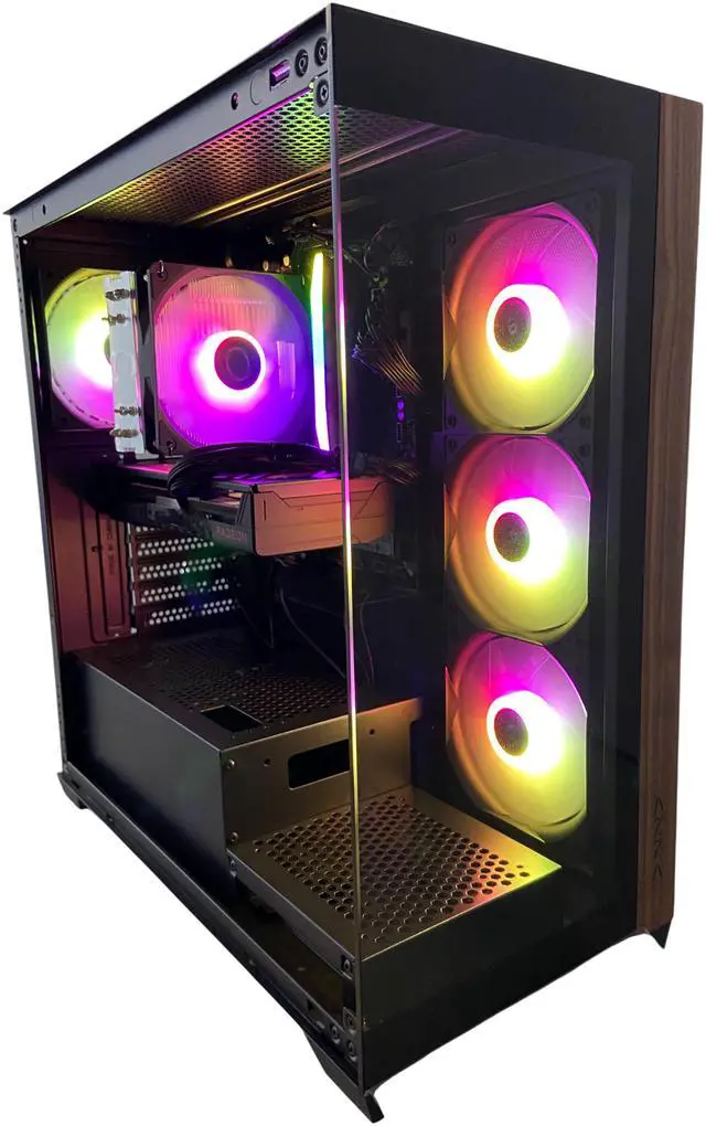 Alt view image 3 of 4 - AZZA Carmel Core Gaming PC, Intel Core i5-12400F, AMD Radeon RX 9060 XT, 16GB DDR5 6000, 1TB M.2 SSD, Windows 11 Home