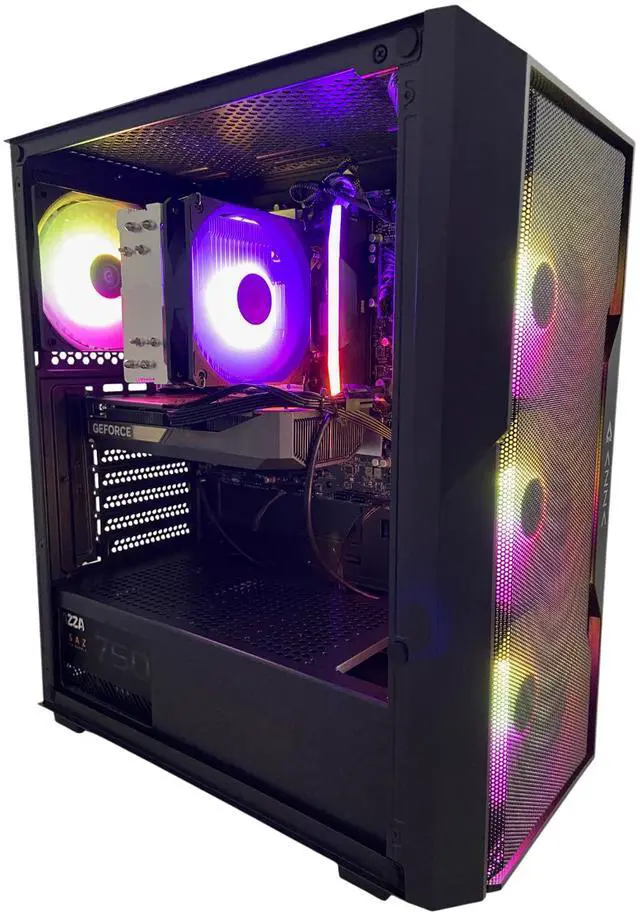 Main image of Azza Zion Pro Gaming PC, Intel Core Ultra 5 225F, NVIDIA GeForce RTX 5060, 16GB DDR5, 1TB NVMe SSD, Windows 11 Home