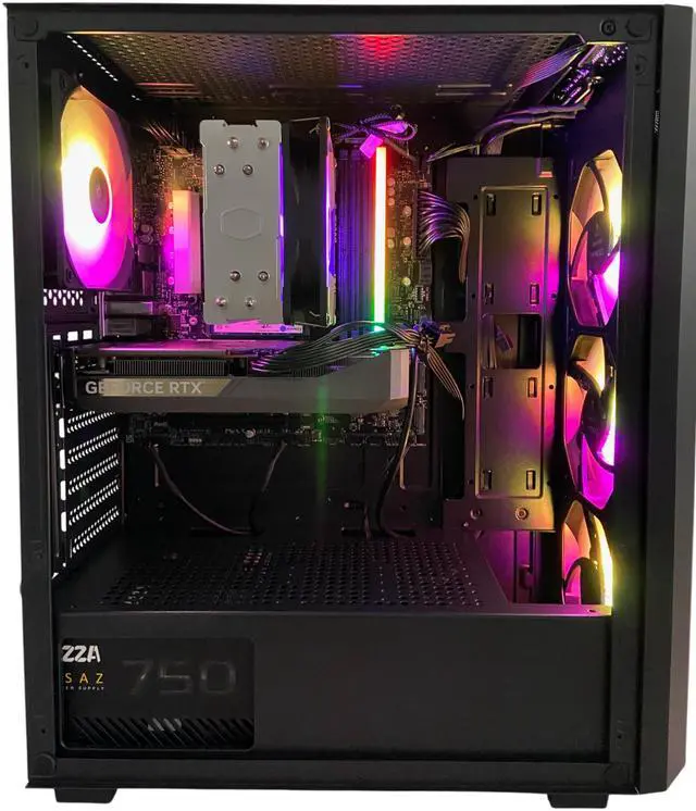 Alt view image 3 of 5 - Azza Zion Pro Gaming PC, Intel Core Ultra 5 225F, NVIDIA GeForce RTX 5060, 16GB DDR5, 1TB NVMe SSD, Windows 11 Home