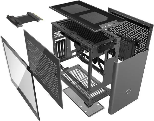 Alt view image 7 of 18 - Cooler Master NR2 Pro Mini ITX - AMD RYZEN 7 9800X3D 4.7 GHz (5.2 GHz Turbo) | Gigabyte RX 9070 XT 16GB & B850I AORUS PRO | 32GB DDR5 6000MHz | 2TB Gen4 M.2 | WiFi | Windows 11 | 280mm AIO Gaming PC