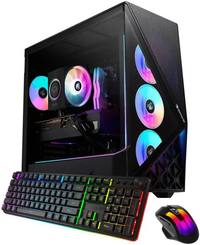 Main image of iBUYPOWER Gaming Desktop PC SBI7N56T04 Intel Core Ultra 7 265F 32GB DDR5 2TB NVMe SSD GeForce RTX 5060 Ti Windows 11 Home
