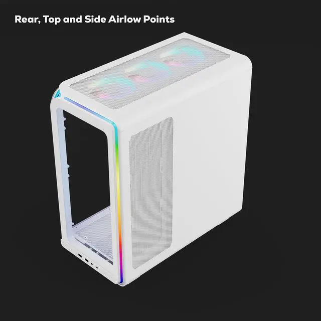 Alt view image 5 of 7 - iBUYPOWER Gaming Desktop PC EXWA7N5701 AMD Ryzen 7 9700F 32GB DDR5 1TB NVMe SSD GeForce RTX 5070 Windows 11 Home
