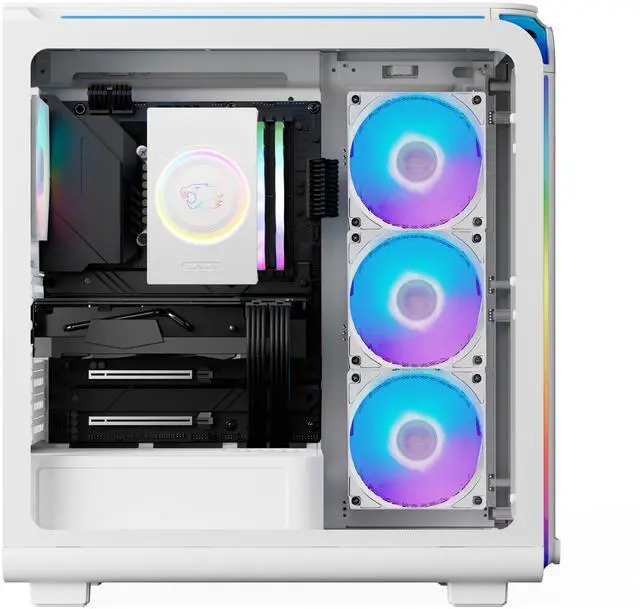 Alt view image 3 of 7 - iBUYPOWER Gaming Desktop PC EXWA7N5701 AMD Ryzen 7 9700F 32GB DDR5 1TB NVMe SSD GeForce RTX 5070 Windows 11 Home