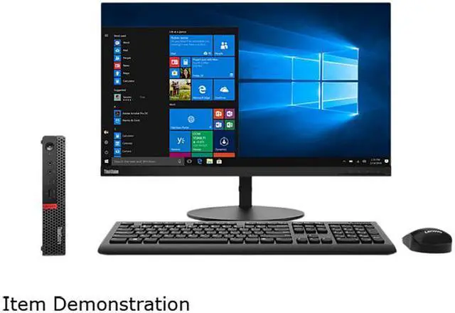 Alt view image 6 of 6 - Lenovo ThinkCentre M920q 10RS0036US Desktop Computer - Core i7 i7-8700T - 16 GB RAM - 512 GB SSD - Tiny - Raven Black