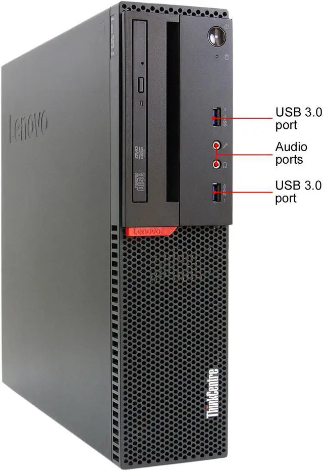 Alt view image 2 of 2 - Lenovo M900-SFF Desktop Computer Intel Core i5 6th Gen 6500 (3.20 GHz) 16 GB 480 GB SSD Intel HD Graphics 530 Windows 10 Pro 64-bit
