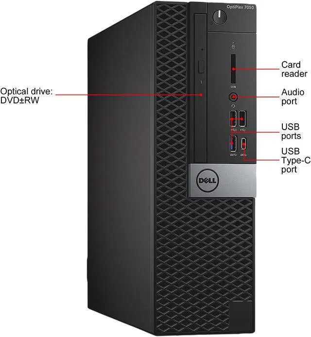 Alt view image 5 of 5 - Dell Grade A OptiPlex 7050 SFF Intel Core i7 6700 (3.40 GHz) 16 GB RAM 1 TB SSD DVDRW WIFI BT Windows 10 Pro (Multi-language)
