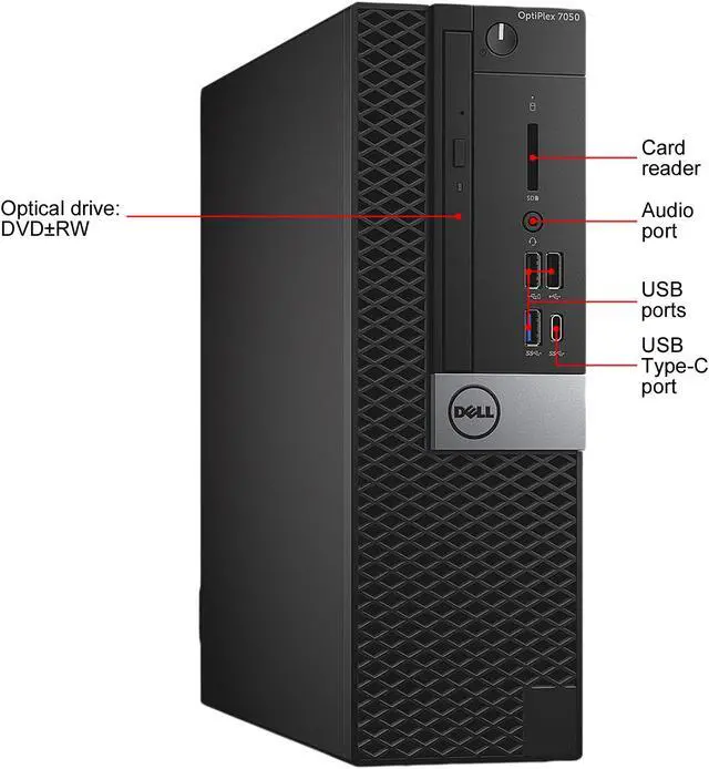 Alt view image 5 of 5 - Dell Grade A OptiPlex 7050 SFF Intel Core i7 6700 (3.40 GHz) 16 GB RAM 3 TB HDD DVDRW WIFI BT Windows 10 Pro (Multi-language)