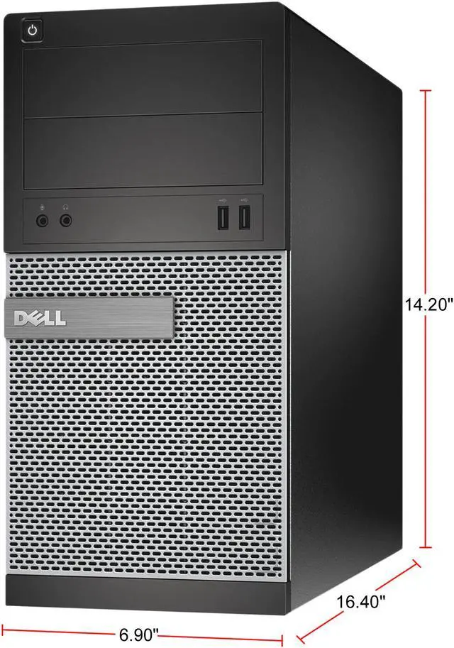 Alt view image 4 of 6 - DELL Grade A Desktop Computer OptiPlex 3020 Intel Core i5-4590 12GB DDR3 360GB SSD Intel HD Graphics 4600 Windows 10 Home