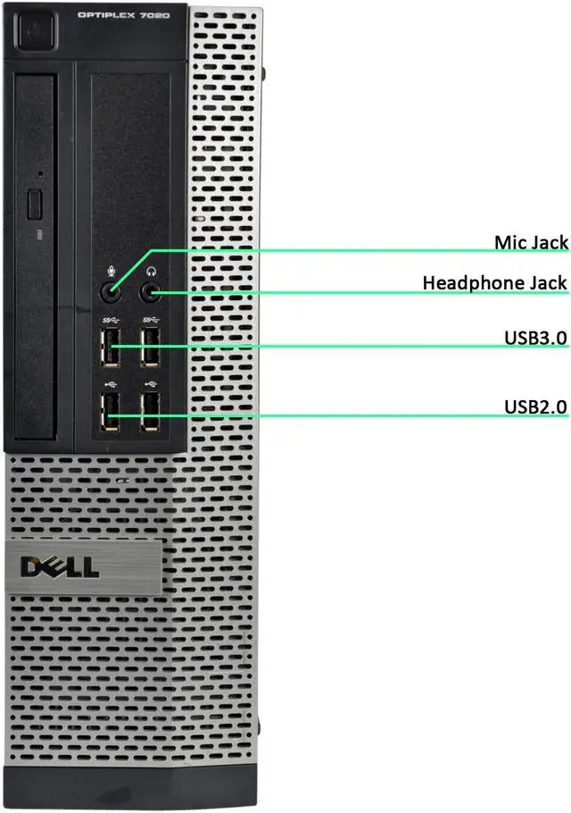 Alt view image 2 of 3 - DELL Desktop Computer 7020-SFF Intel Core i7-4770 16 GB 512GB SSD Intel HD Graphics Windows 10 Pro
