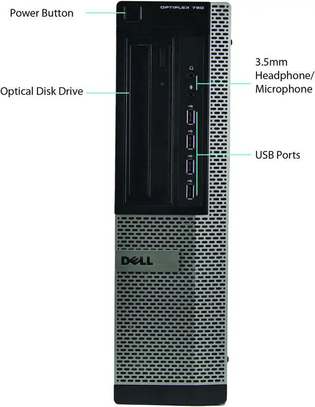 Alt view image 2 of 3 - Refurbished Dell 790-Desktop Core i5-2400 3.1GHz, 8GB, 240GB SSD, DVDRW, Windows 10 Pro (64bit)
