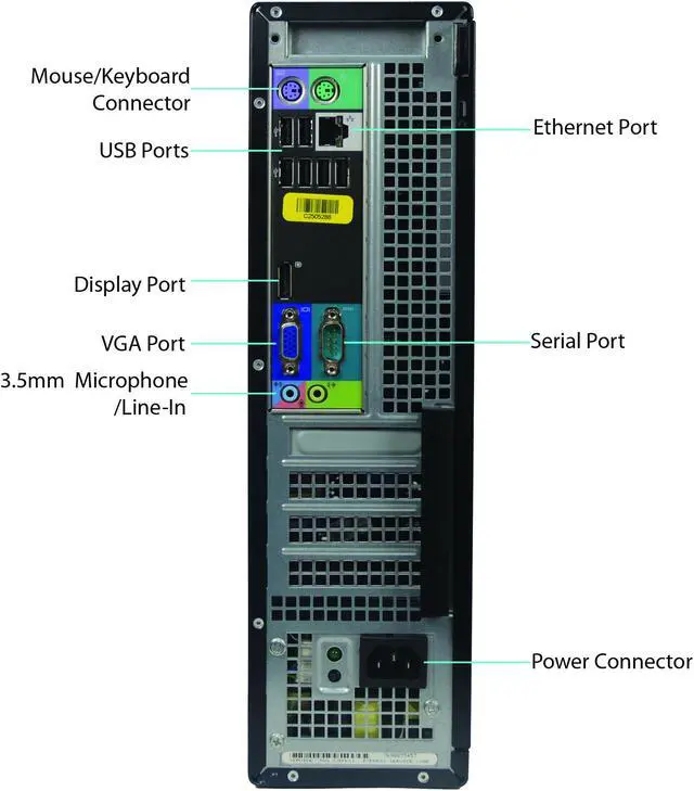 Alt view image 3 of 3 - Refurbished Dell 790-Desktop Core i5-2400 3.1GHz, 8GB, 240GB SSD, DVDRW, Windows 10 Pro (64bit)