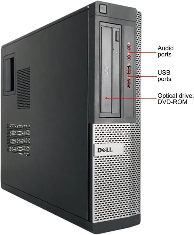 Alt view image 2 of 6 - DELL Grade A Desktop Computer OptiPlex 3010 Intel Core i5-3470 12GB DDR3 Intel HD Graphics 2500 Windows 10 Home