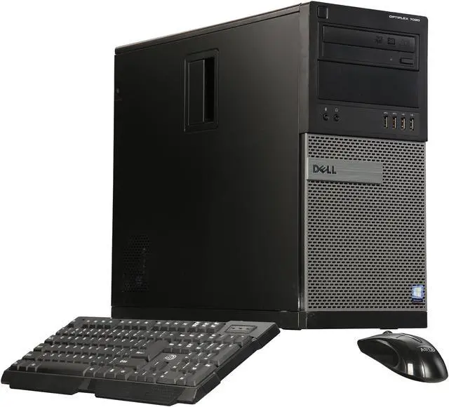 Main image of DELL Desktop Computer OptiPlex 7020 Intel Core i5-4590 12GB DDR3 3TB HDD 120GB SSD Intel HD Graphics Windows 10 Pro 64-bit