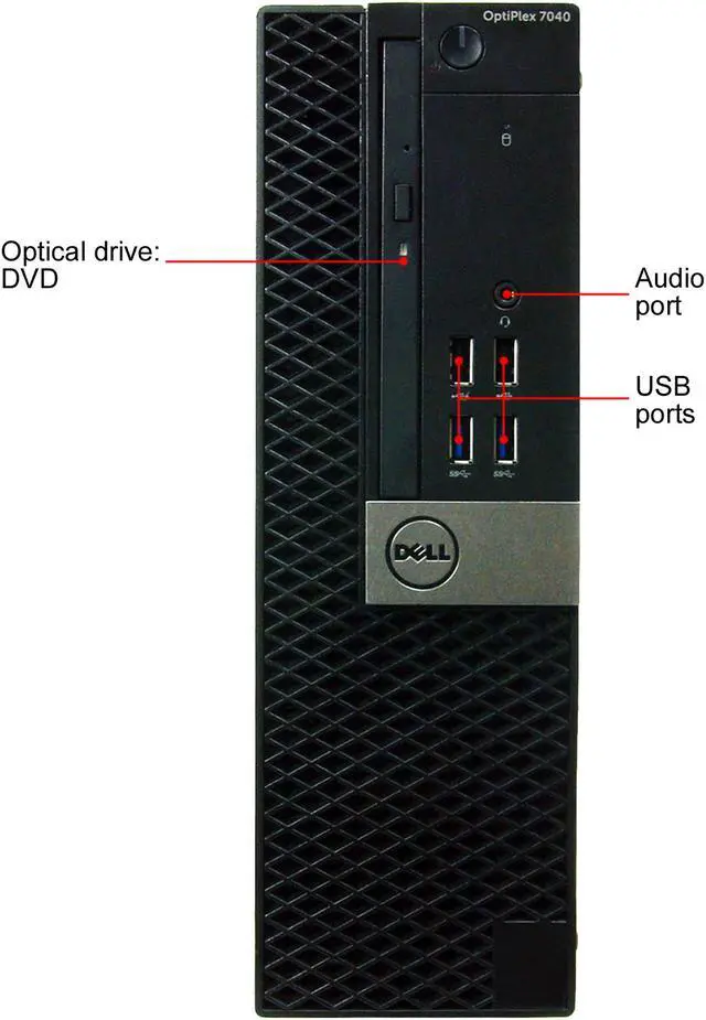 Alt view image 4 of 6 - Dell 7040-SFF Core i5-6500 3.2GHz/8GB/480GB SSD/DVD/Win10P64/Refurbished
