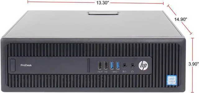 Alt view image 4 of 4 - Refurbished HP Desktop Computer ProDesk 600 G2 Intel Core i5 6th Gen 6500 (3.20 GHz) 8 GB DDR4 256 GB SSD + 500 GB HDD Windows 10 Pro 64-bit