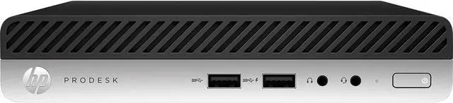 Main image of HP ProDesk 400 G5 Mini Desktop PC - Intel Core i5-9500T, 8 GB DDR4, 256 GB SSD, Intel UHD Graphics 630, Windows 10 Pro (7FU83UT)