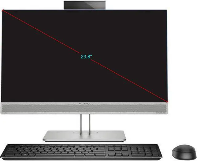 Main image of HP EliteOne 800 G5 (7HZ63UT#ABA) - All-in-One Desktop PC - Intel Core i7-9700 (8-Core 3.0 GHz), Intel UHD Graphics 630, 8 GB DDR4, 256 GB SSD, Intel Q370, 23.8" IPS FHD LED, Windows 10 Pro 64-bit