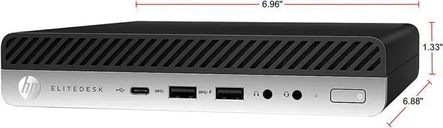 Alt view image 5 of 5 - HP Desktop Computer EliteDesk 800 G5 7LL89UT#ABA Intel Core i5-9500T 8GB DDR4 1TB HDD Intel UHD Graphics 630 Windows 10 Pro