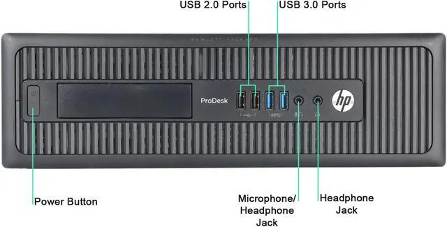 Alt view image 2 of 3 - Refurbished HP 600 G1-SFF Core i5-4570 3.2GHz, 8GB, 128GB SSD, Windows 10 Pro (64bit)
