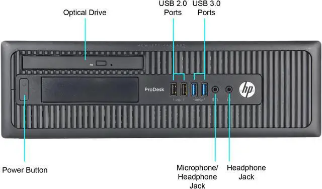 Alt view image 2 of 3 - Refurbished HP 600 G1-SFF Core i5-4570 3.2GHz, 16GB, 480GB SSD, DVD, Windows 10 Pro (64bit)