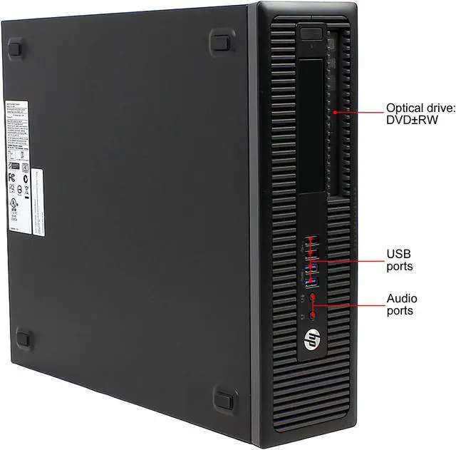 Alt view image 5 of 6 - HP Grade A ProDesk 600 G2 SFF Intel Core i5 6500 (3.20 GHz) 16 GB RAM 128 GB SSD 2 TB HDD DVDRW WIFI BT Windows 10 Pro (Multi-language)