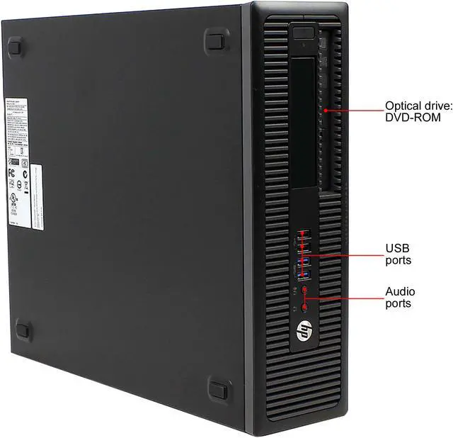 Alt view image 2 of 6 - HP Grade A Desktop Computer ProDesk 600 G1 Intel Core i5-4570 8GB DDR3 500GB HDD Intel HD Graphics 4600 Windows 10 Pro