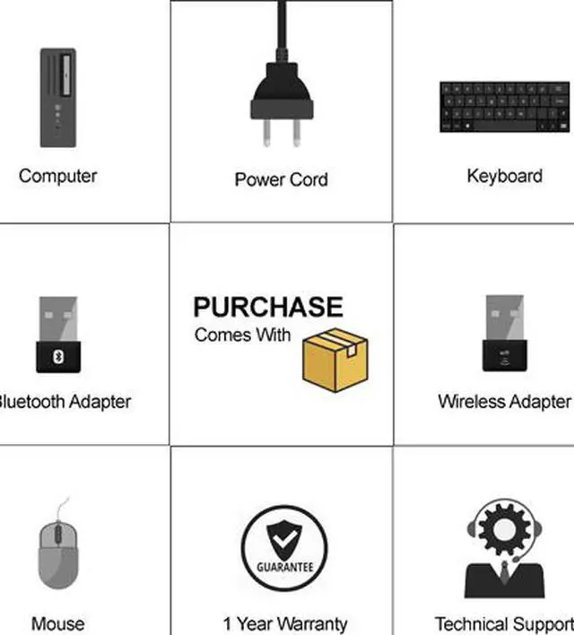 Alt view image 5 of 5 - HP Compaq Grade A Desktop Computer Pro 6305 AMD A8-5500B 4GB DDR3 AMD Radeon HD 7560D Windows 10 Home 64-bit Multi-language