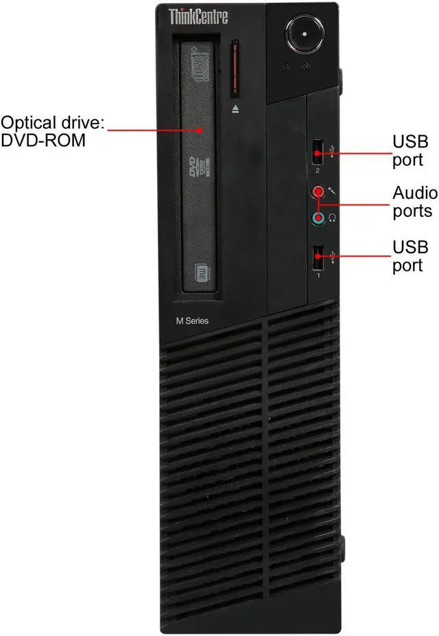 Alt view image 2 of 9 - Lenovo Grade B Desktop Computer M92P Intel Core i5-3470 8GB DDR3 500GB HDD Windows 10 Pro 64-Bit