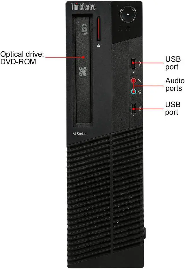Alt view image 3 of 8 - Lenovo Grade A Desktop Computer M82 Intel Core i5-3470 6 GB 250GB HDD Intel HD Graphics 2500 Windows 7 Professional 64-bit