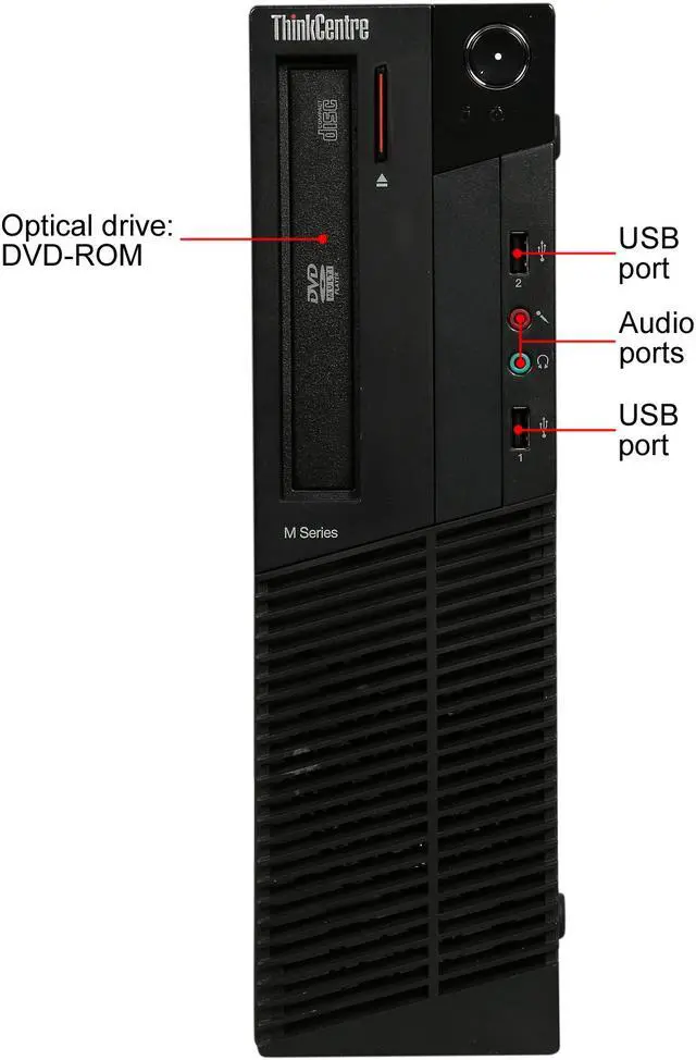 Alt view image 3 of 8 - Lenovo Grade A Desktop Computer ThinkCentre M82 Intel Core i5-3470 4 GB 250GB HDD Windows 7 Professional