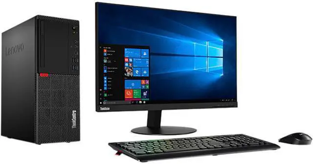 Main image of Lenovo Desktop Computer ThinkCentre M720 (10SQ0015US) Intel Core i7-8700 8GB DDR4 1TB HDD NVIDIA GeForce GT 730 Windows 10 Pro 64-Bit