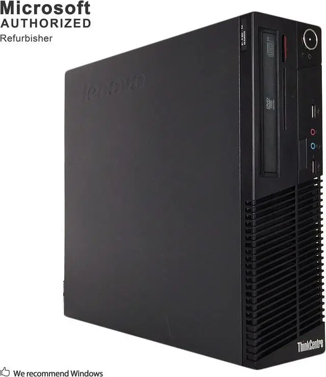 Main image of Certified Refurbished 2018 Lenovo ThinkCenter M73 SFF Intel i5 4570 3.20GHz, 12GB DDR3, Brand New 360GB SSD, DVD, WIFI, BT 4.0, HDMI, USB 3.0, VGA, DP Port, Windows 10 Professional 64 Bits