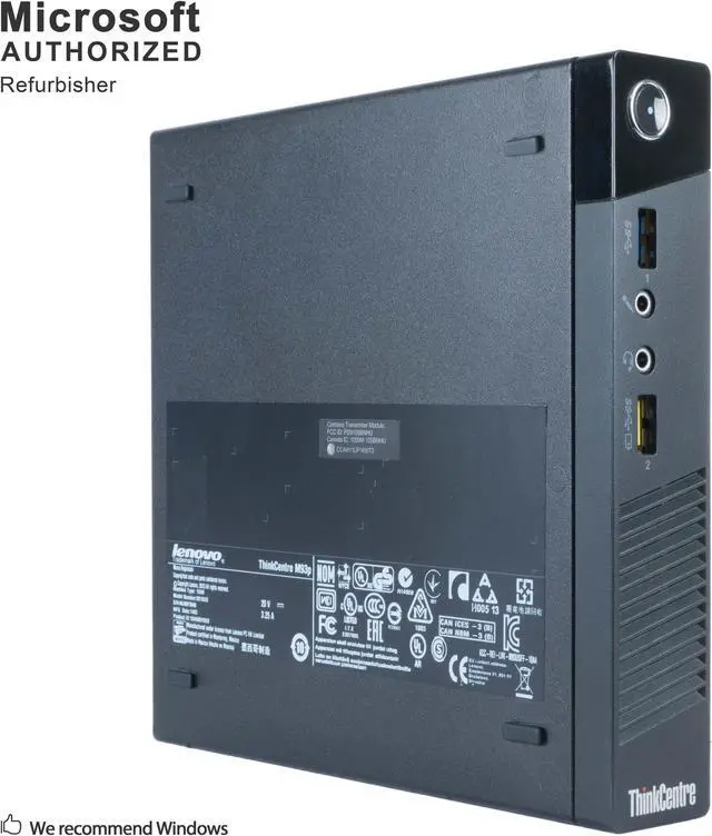 Main image of Certified Refurbished Lenovo ThinkCentre M93P Tiny Intel i7 4765T 2.0GHz, 16GB DDR3, Brand New 240GB SSD, WIFI, BT 4.0, HDMI, USB 3.0, VGA, DP Port, Windows 10 Professional 64 Bits