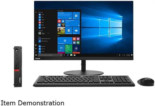 Alt view image 5 of 7 - Lenovo Desktop Computer ThinkCentre M920 Tiny (10RS000UUS) Intel Core i7-8700T 8GB DDR4 512GB SSD Intel UHD Graphics 630 Windows 10 Pro