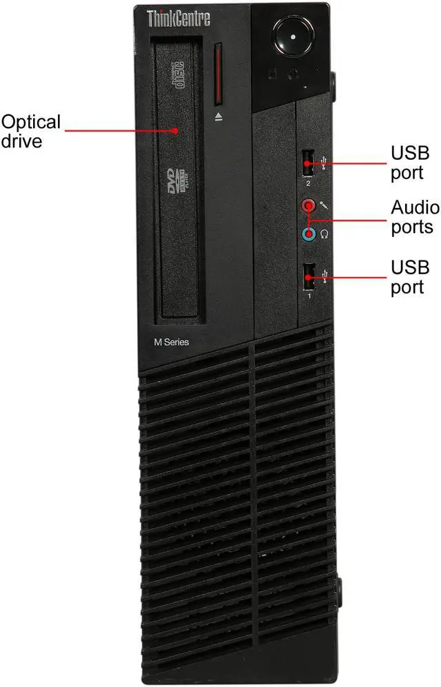 Alt view image 2 of 8 - Lenovo Grade A Desktop Computer ThinkCentre M82 Intel Core i5-3470 8GB DDR3 240GB SSD Windows 10 Pro