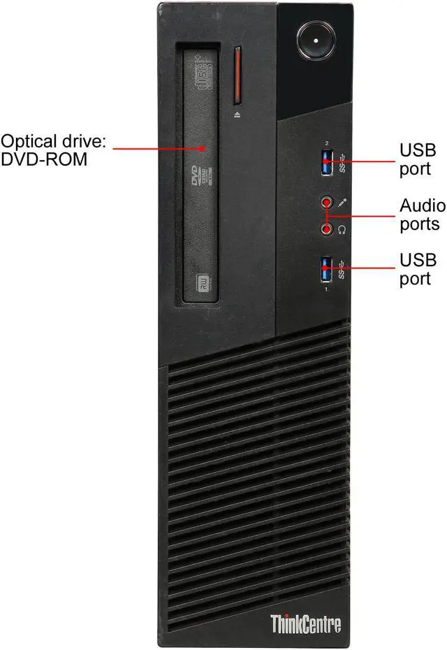 Alt view image 2 of 9 - Lenovo Desktop Computer M93P Intel Core i5 4th Gen 4570 (3.20 GHz) 16 GB DDR3 240 GB SSD Windows 10 Pro 64-bit 1 Year Warranty