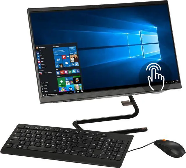 Alt view image 3 of 7 - Lenovo All-in-One Computer IdeaCentre AIO A340 F0E6006JUS Intel Core i5-8400T 8GB DDR4 1TB HDD 23.8" Touchscreen Windows 10 Home 64-bit