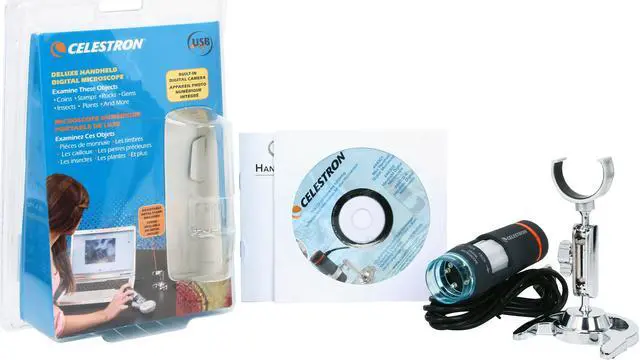 Alt view image 6 of 6 - CELESTRON 44302-B Deluxe Handheld Digital Microscope