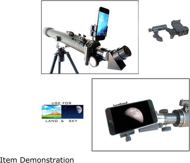 Alt view image 3 of 3 - Galileo SS-760 Galileo SS-760 700 mm x 60 mm Astronomical and Terrestrial Refractor Telescope and Smartphone Photo Adapter