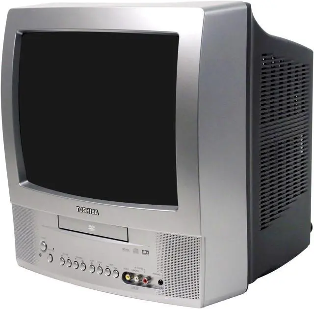 Alt view image 3 of 7 - TOSHIBA MD13P1 13" Silver 13" TV/ DVD Combination