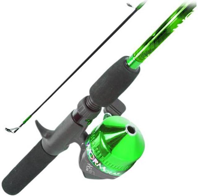 Trademark South Bend Worm Gear Fishing Rod & Spincast Reel Combo-Green 