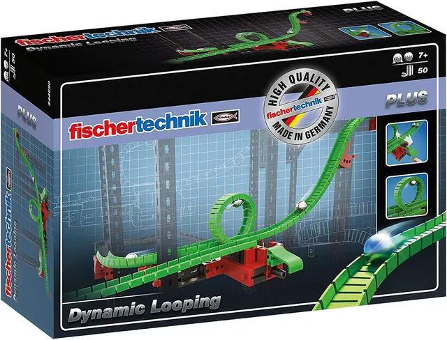 Alt view image 3 of 3 - Fischertechnik 544620 Dynamic Plus Looping Marble Run Construction Accessory