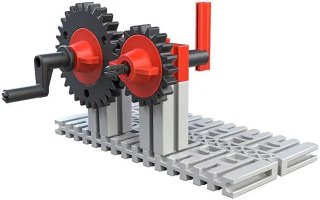 Alt view image 5 of 8 - Fischertechnik Retro Mechanics Construction Set and Educational Toy - Intro to Engineering and STEM Learning