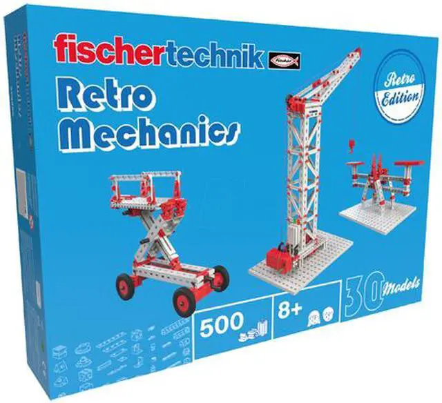 Alt view image 8 of 8 - Fischertechnik Retro Mechanics Construction Set and Educational Toy - Intro to Engineering and STEM Learning