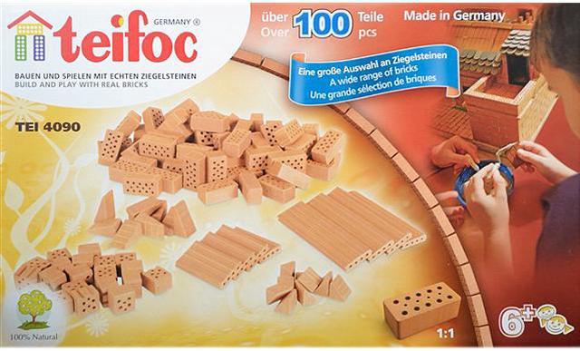 Teifoc 4090 Assorted Brick Construction Set - 100+ Pcs. 