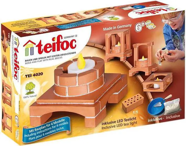 Main image of Teifoc 4020 Deco-Box Includes LED Light Brick Construction Set - 20+ Pcs.