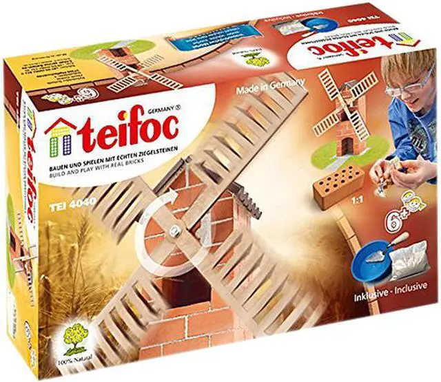Main image of Teifoc 4040 Windmill Brick Construction Set - 50+ Pcs.